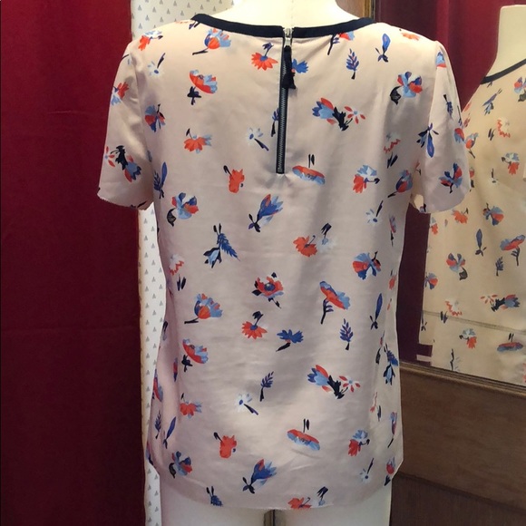 GUC Talbots floral blouse - size 8P - Picture 3 of 8